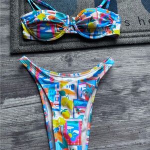Wild Fable Multicolor Bikini Top